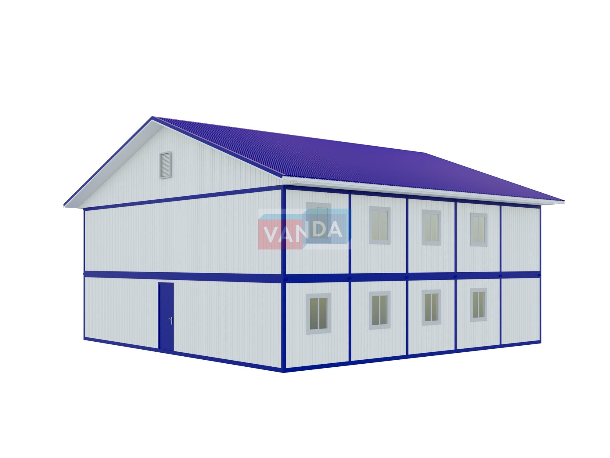 Проект модульный штаб строительства 12x12 Панели МДФ