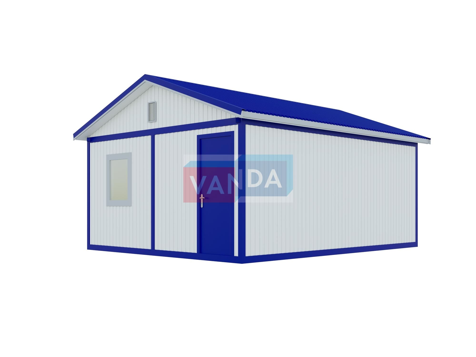 Модульная бытовка 4.8x6.0 Вагонка деревянная